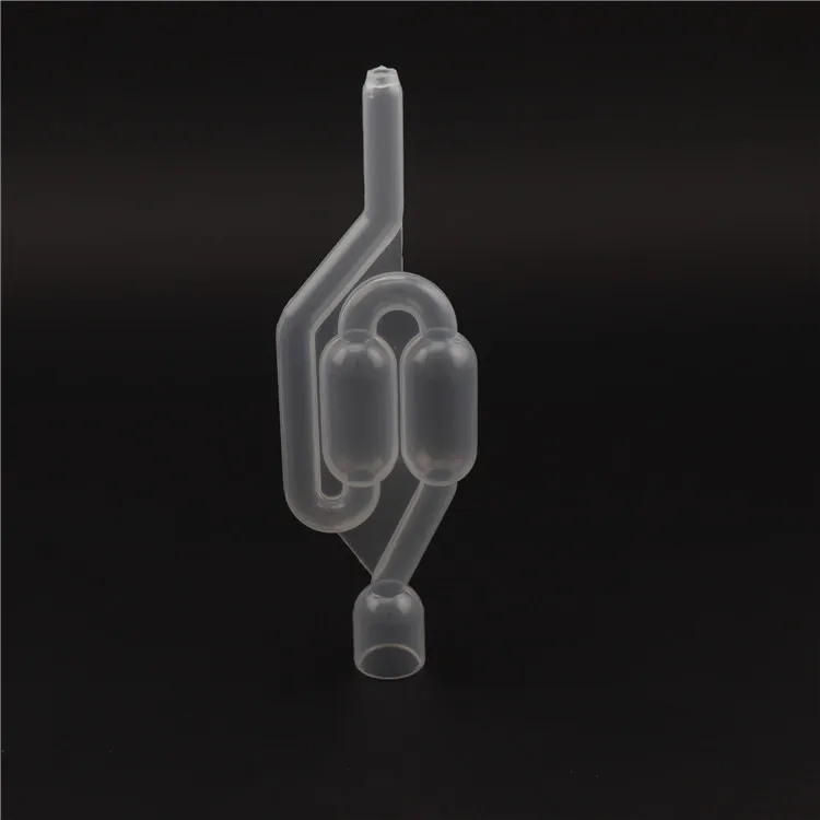 Plastic Air Lock Fermentation Wine Twin Bubble Airlock with Lid Home Brewing Beer Making