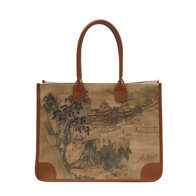 Cotton Material Women Lady Handbag Baskets Rope Storage 5 Oz Canvas China Custom Grocery Shopping Tote Bag