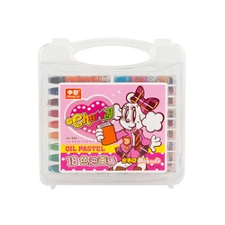 Promotional The Cheapest 18 Different Colors Crayons Set For Drawing And Kids Coloring Gift