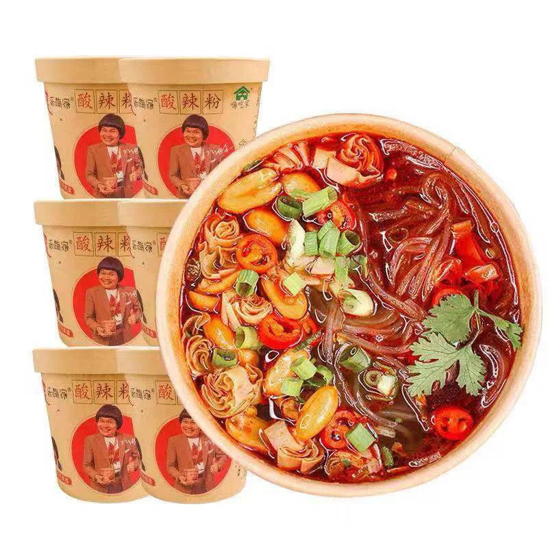 Hot and Sour Powder Instant Rice Noodles Snacks Silky-smooth Chewy Rice Noodles with Piping Hot Aromatic Soup Mix