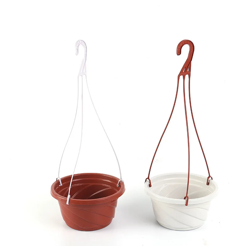 Plastic Hanging Planter for Indoor Plants, Hanging Flower Plant Pots, Round Hanging Pots