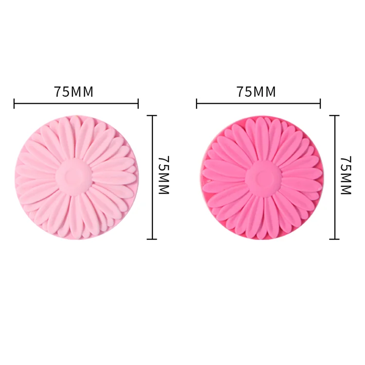 Best Personalised Fashionable small Black Round Plastic Magnifying Foldable Flower Handheld make up Compact Mirror