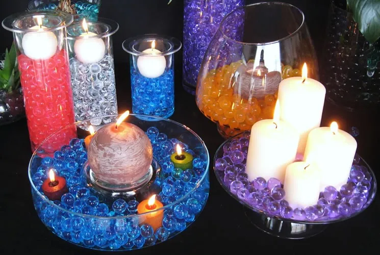 wholesale home decoration polymer water beads for flower pot plant