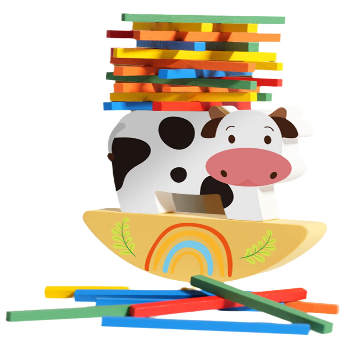 2024 High Quality Kids Wooden Stacking Stickers Colorful Balancing Baby Toys for Toddlers Creative New Products with Gifts