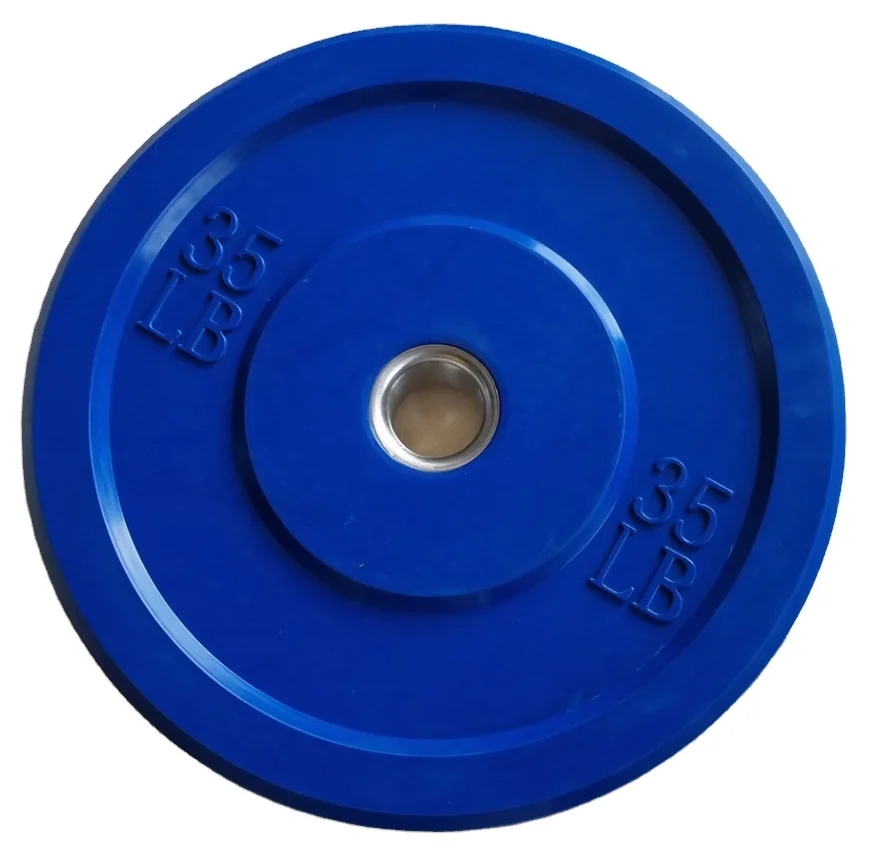 Fitness Colorful Weight Lifting Rubber Bumper Plate For Home Gym