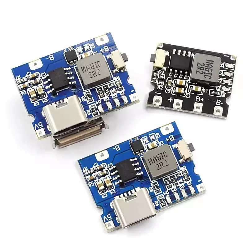 Power battery charging module 5V 2A 2.4A Type-c port can input/output normally open lithium battery charging module