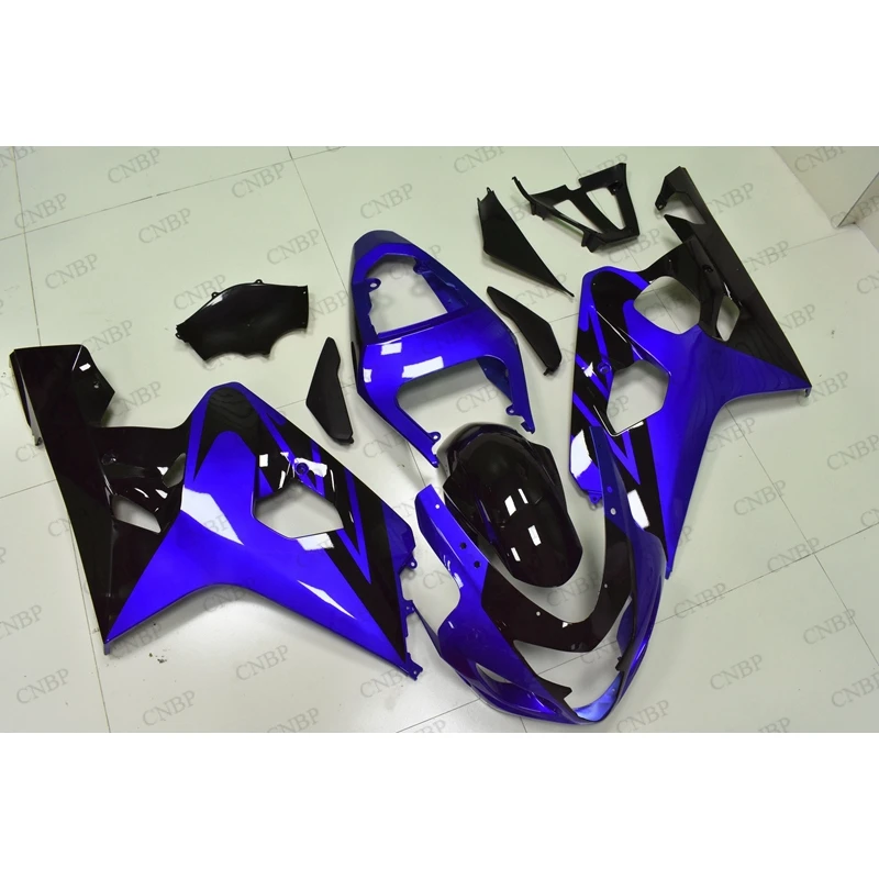 GSX-R600 04 Кузов GSX R 600 обвесы для Suzuki GSXR750 2004 - 2005 K4 пластик Обтекатели цвет синий черный; Большие
