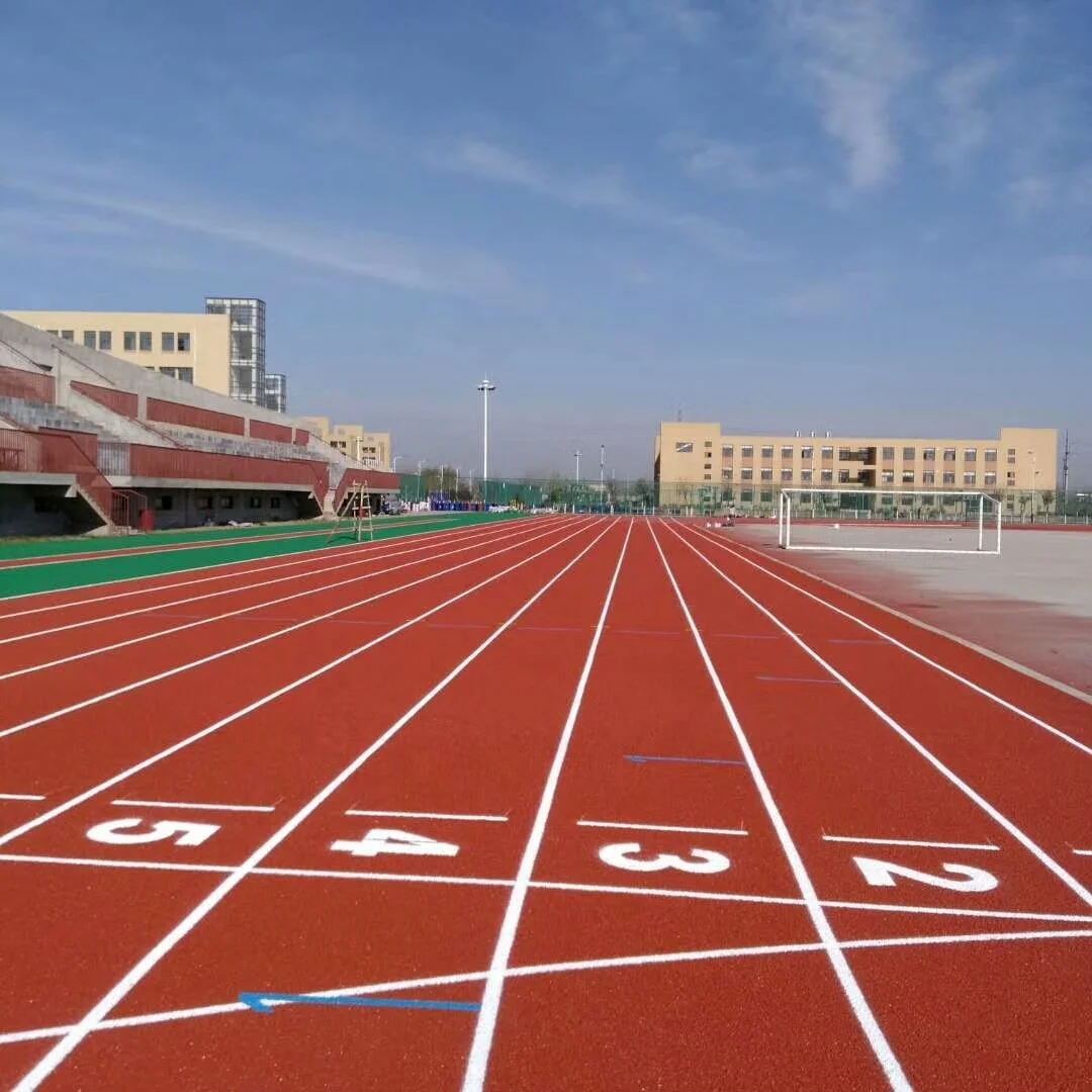 
 Стандартная беговая дорожка-пористая Атлетическая дорожка с гранулами EPDM  