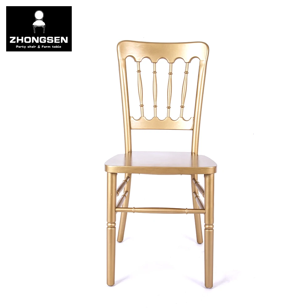 Wholesale Luxury Furniture Hotel Banquet Chairs for Wedding Event Party Gold Frame Dining Napoleon Palace Castle Chair