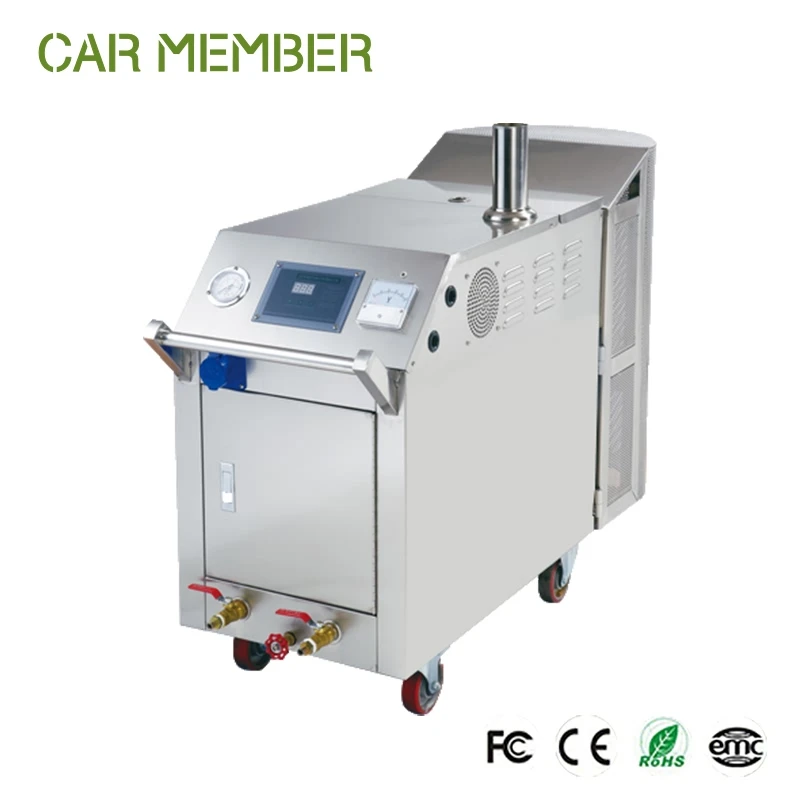 Powerful Waterless LPG Electrical Heating Double Guns Mobile Steam Car Wash Machine For Commercial Use Steamer Car Washer