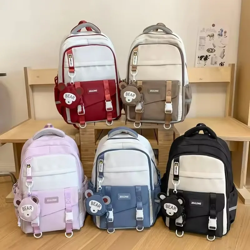 Custom logo cute kids bag Waterproof teenager girls cartoon student backpack  sac large capacity school bags for primary student