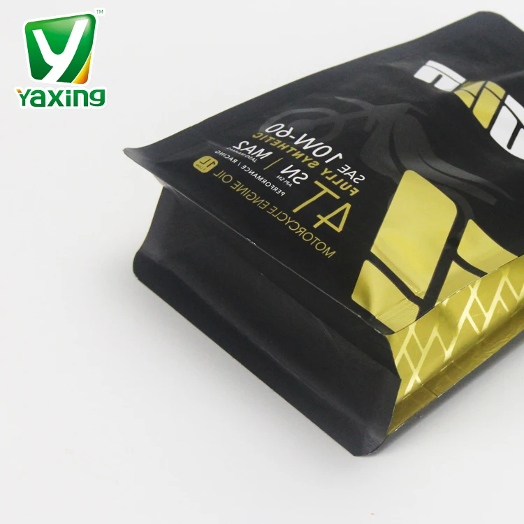 Hot selling custom factory wholesale environmentally friendly black printed car engine oil sealed odorless nozzle bag