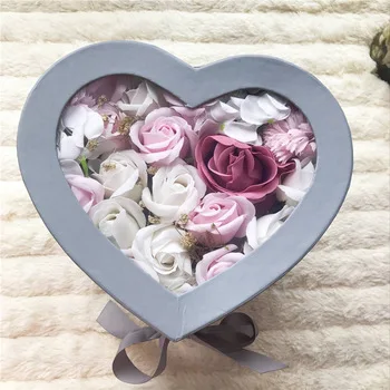 
Customizable Heart Shape Flower Packaging Gift Boxes 