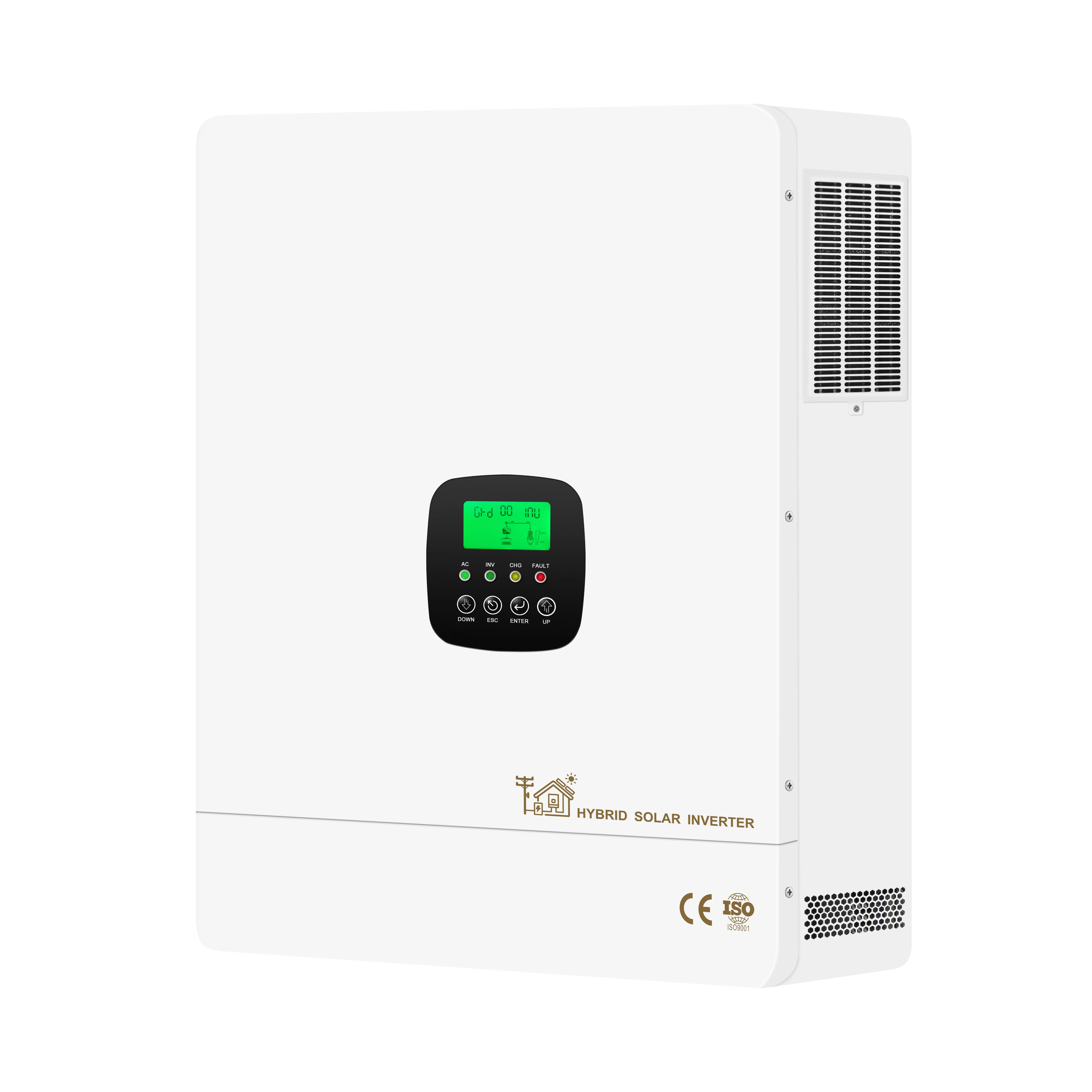 Hybrid 12kw 8kw 48V DC 220v ac all in one dual MPPT Wifi high frequency Off Grid On Grid Solar Inverter Charger