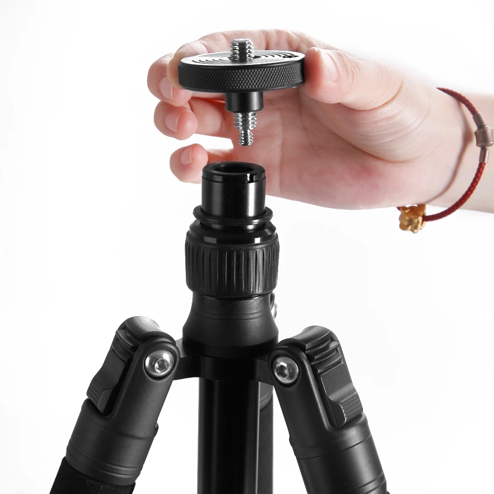 professional aluminum tripod  adjustable ball head  three angles adjustment  great travel camera tripod stand for dslr camera