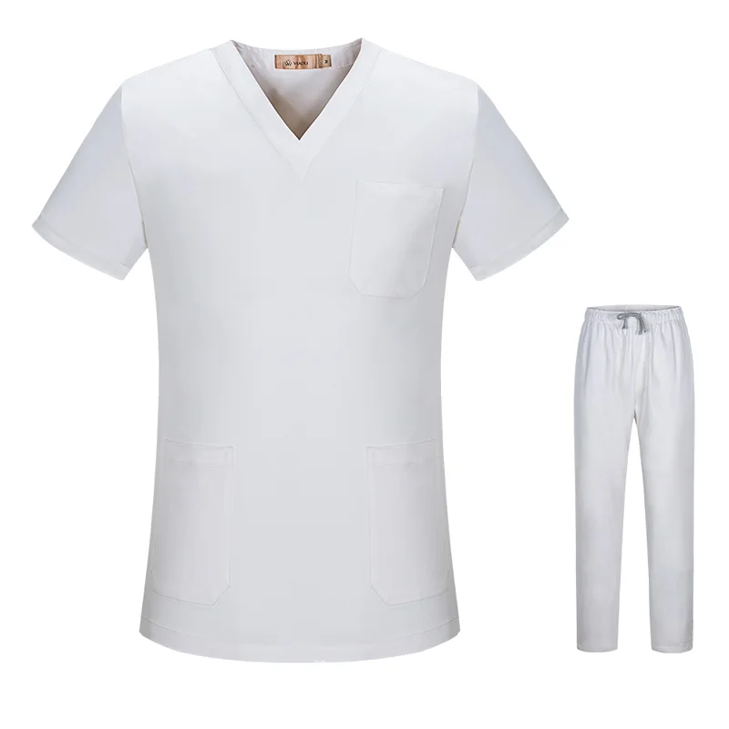 Manufacturer 3x and 4 xl fashion medical veterinary uniform men plus size stretch embroidered scrubs uniforms sets