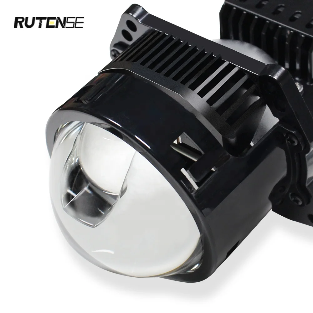 RUTENSE Factory LED Projector Lens 3 Inch Bi Laser Lens LED Bulb H50 55W High Low Beam Headlight For Car
