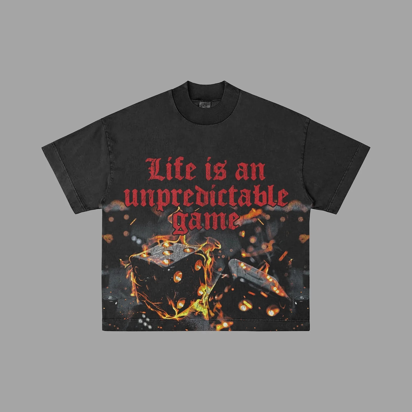 OEM Factory 100% Cotton Crewneck Shirt Individual Print Graphic Thick O-Neck Collar Oversized Fit Quick Dry Breathable Knitted