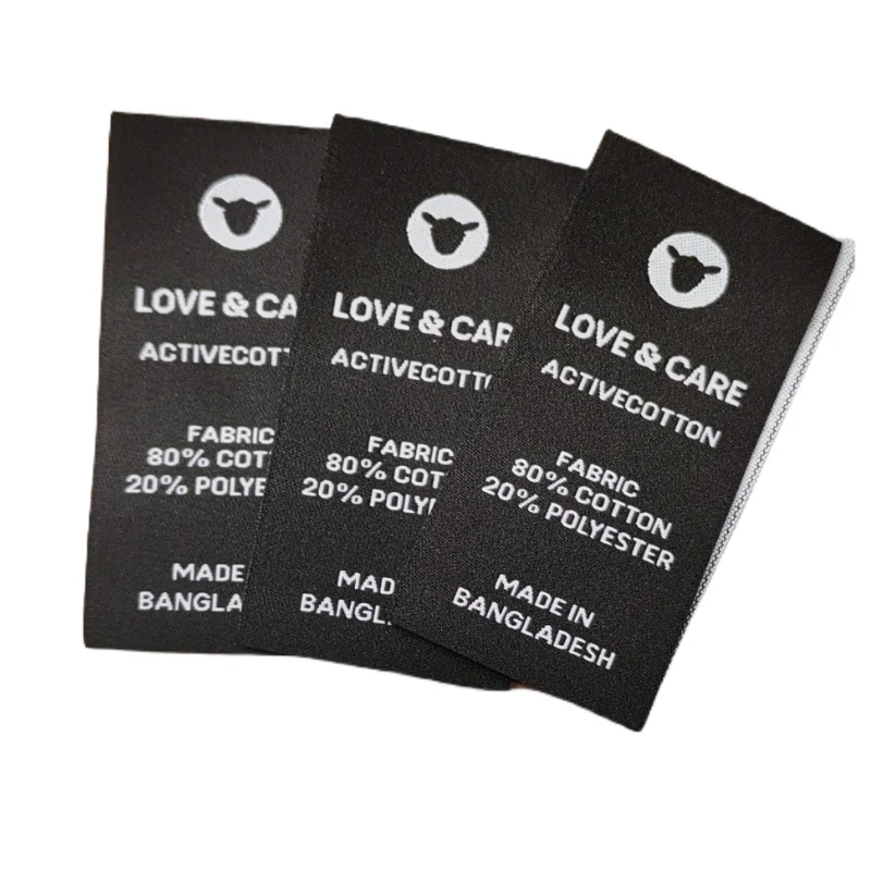 Custom Design As Children Soft Comfortable Reproducible Woven Label For Garment Accessories Patches Sew Iron On For Clothing
