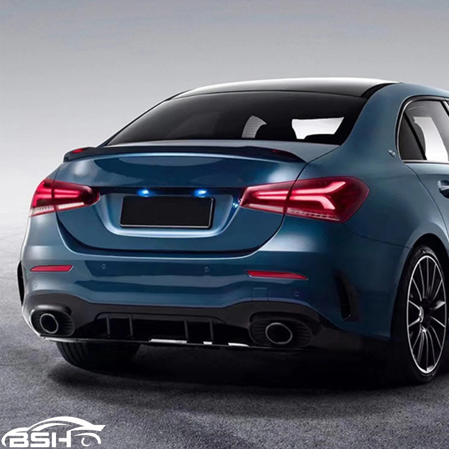 Car Accessories A35 Style Rear Diffuser For BENZ W177 AMG Sedan 2019-2022