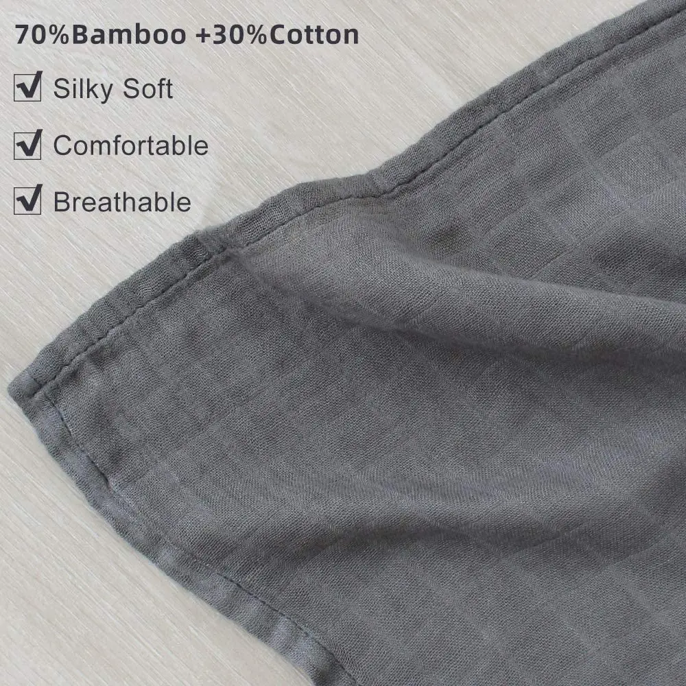 Wholesale Price Newborn Stretchy Cotton Muslin  Swaddle Blanket Organic Baby