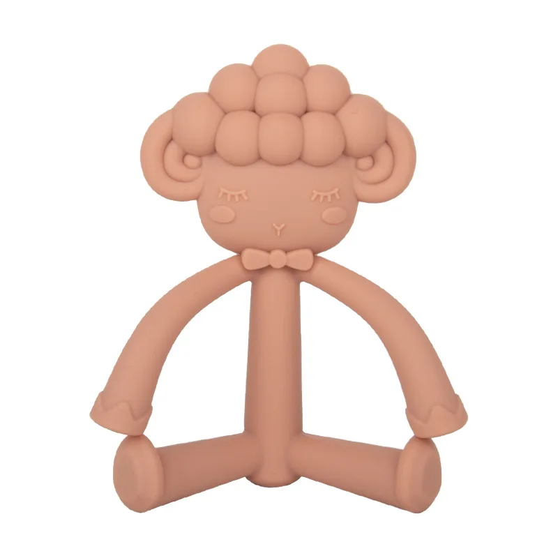 Unisex Baby Gum Silicone Grinding Stick Soft Cartoon Toy Kids Free Samples Maternal Infant Supplies Gite Bite Music Baby Toys