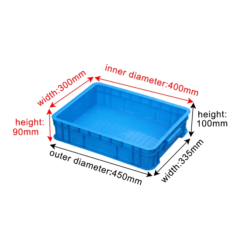 LK Heavy Duty Plastic Turnover Box Nestable and Recyclable Foldable Crate for Storage Solid Box Design