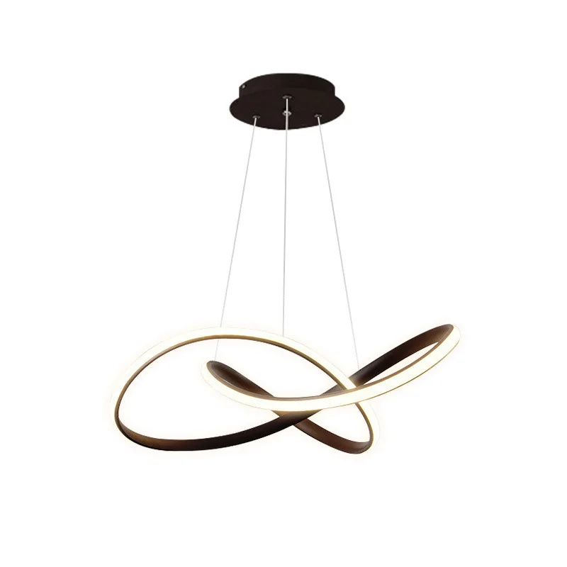 Scandinavian creative minimalist lines living room bedroom minimalist restaurant bar modern pendant lamp circle chandeliers