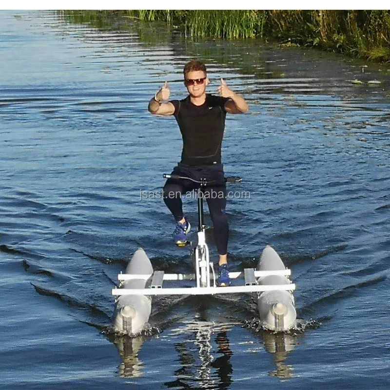 Popular Entertainment bicycle  tricycle Amusement Rental Inflatable Electric Water Bumper Boat Swan Pedal Boat