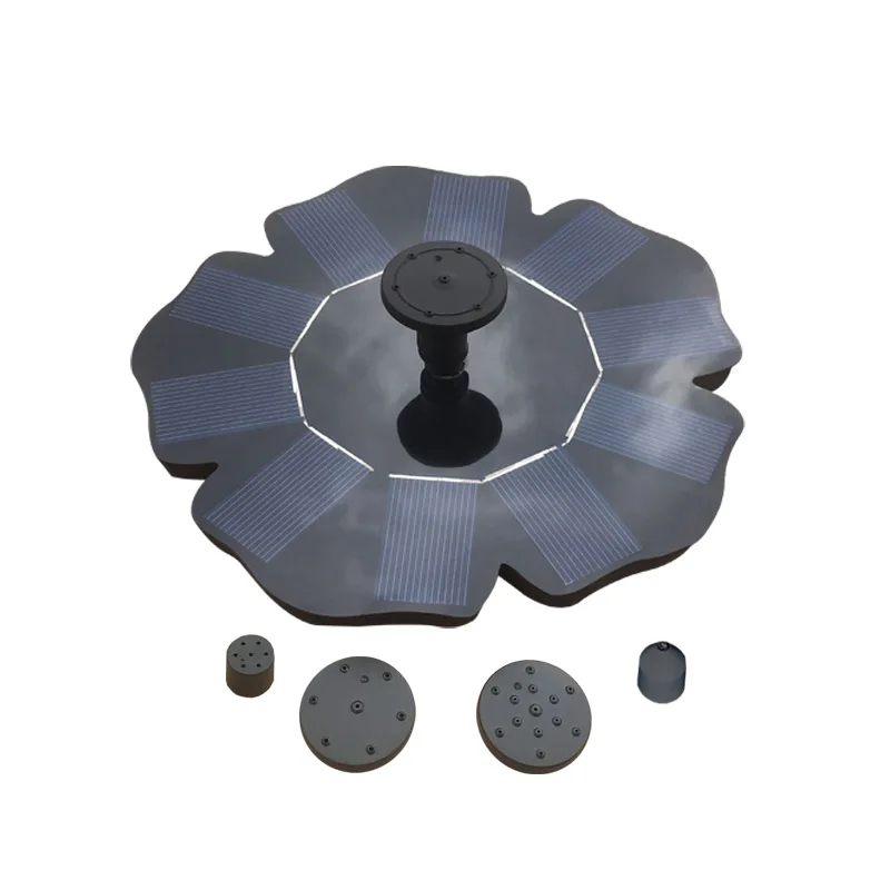 1.4W  Solar  Fountain with battery good shape floating for garden