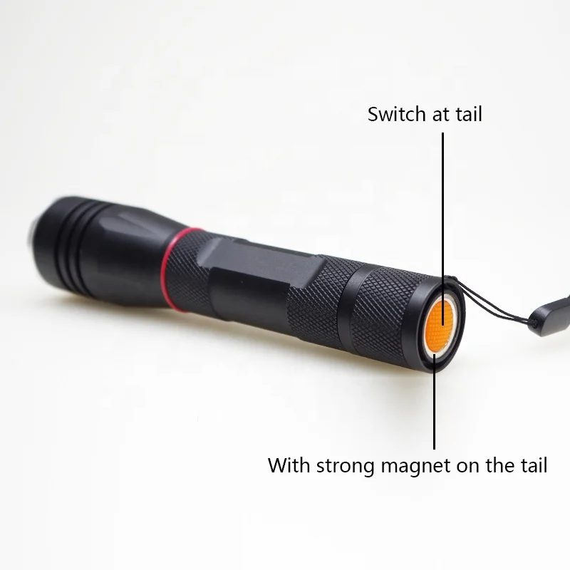 High Quality Zoomable 5 Modes Inspection COB Led Flashlight With Magnet Rechargeable Led Torch Light
