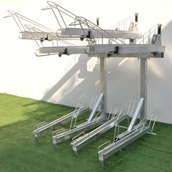 China Outdoor Galvanized Commercial Double Decker Bike Rack/ Bicycle Parking Stand (ISO Approved)