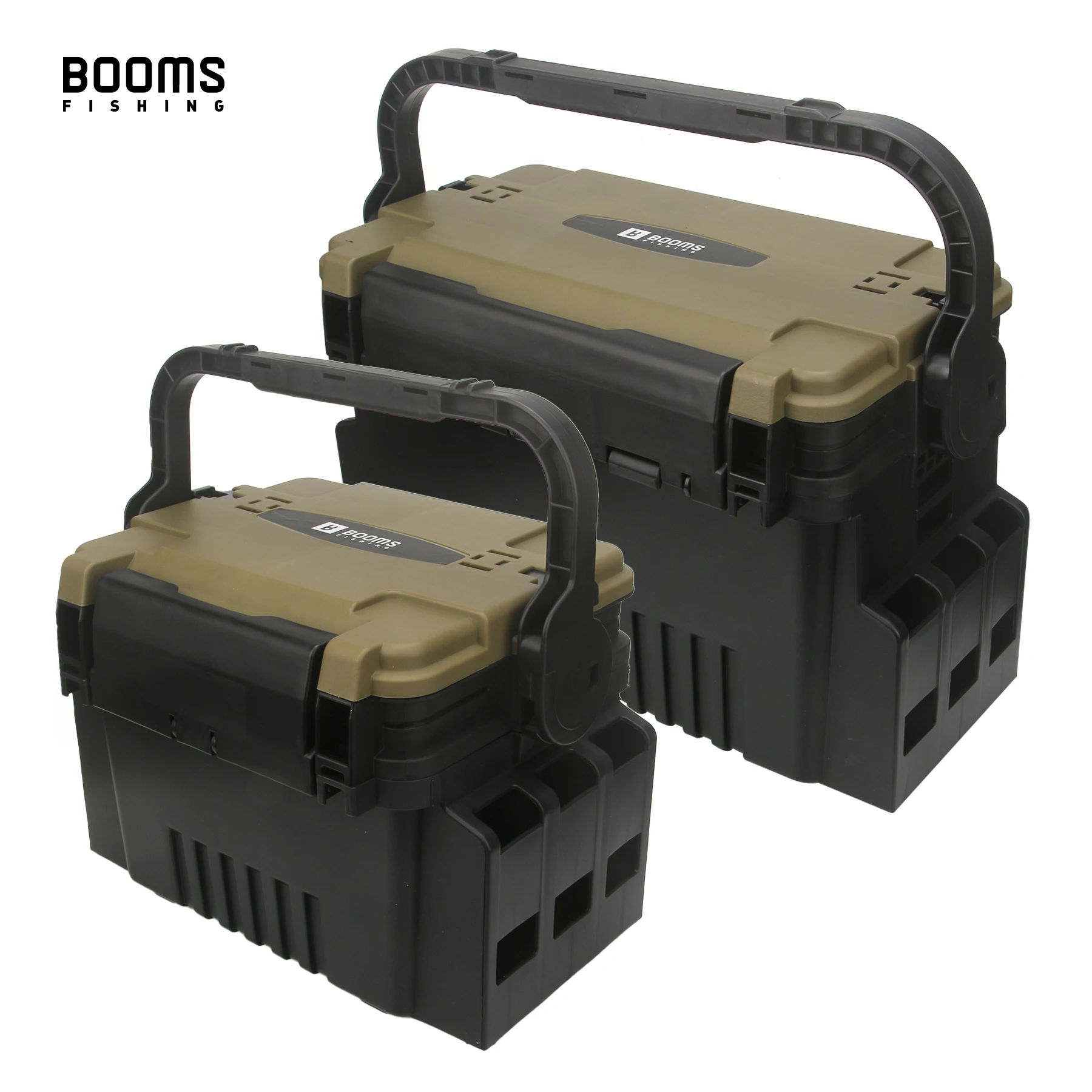 Fishing Tool Tackle Lures Storage Large Capacity Place Rod Holder Anti Slip Bottom Plastic Waterproof Case Seat Fishing Box