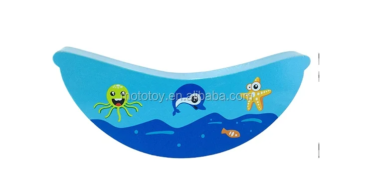 Natural Wood Animal Montessori Balance Table Game for Kids