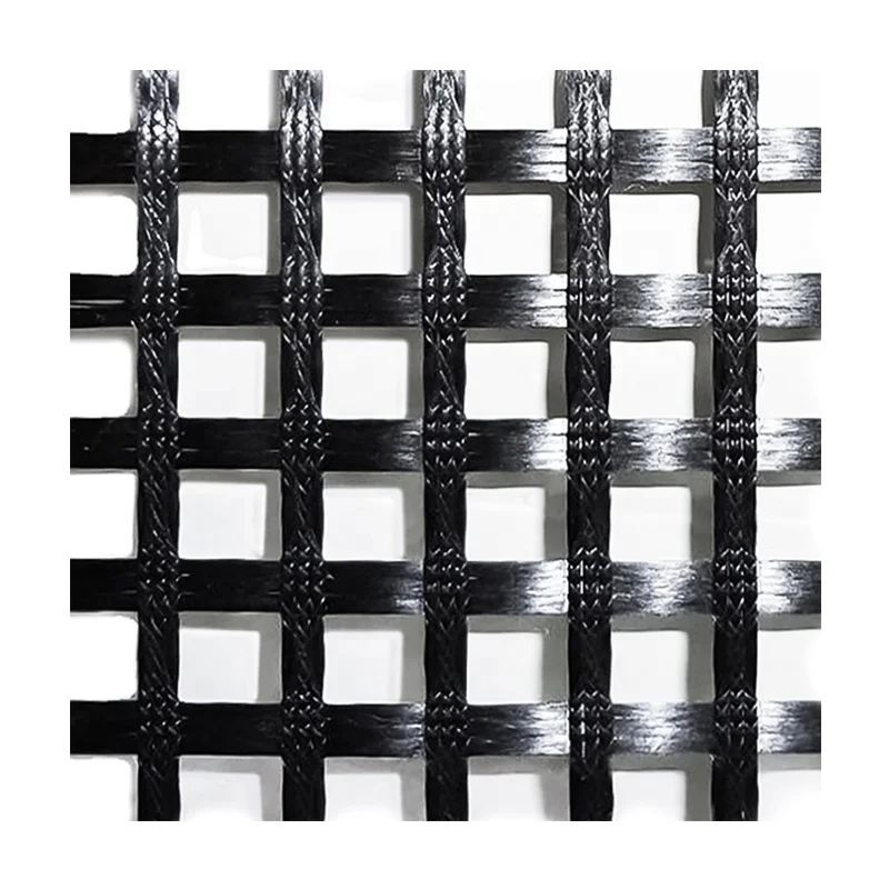 high strength Steel-plastic  basalt fiberglass plastic geogrid geobelt  pet uniaxial geogrid best price for Soft foundation