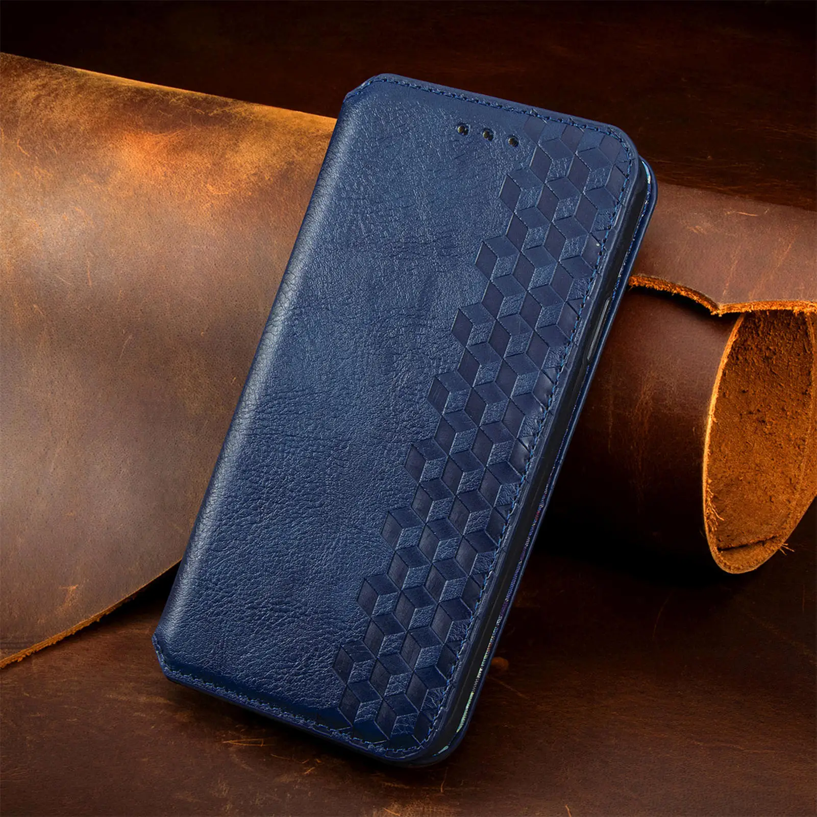 Business Luxury Magnetic Phone Wallet Leather Flip Cover Case For Xiaomi Poco X5 Pro X4 F4 GT M4 M5 M5S X3 NFC