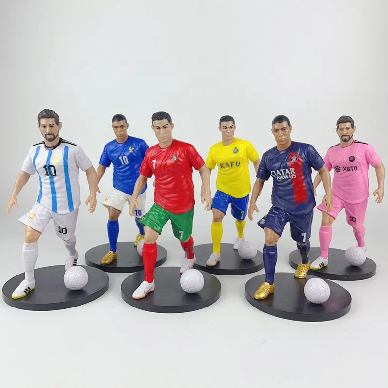 Neymar Ronaldo Messi Football Star Statue Home Decoration Soccer Gift Souvenir Collectable s Figures