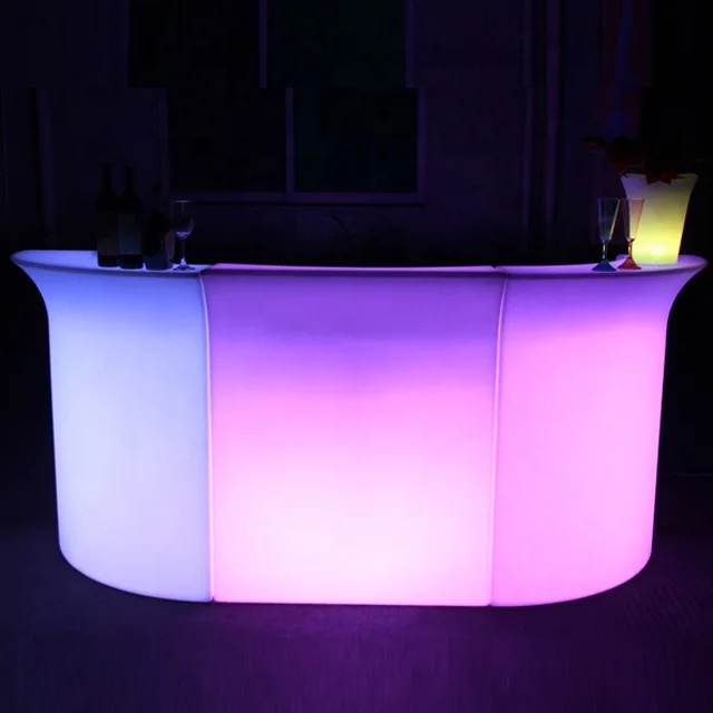 
Plastic Event Bar Night Club Modern Design LED Bar Counter 