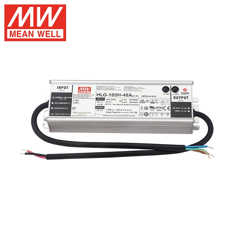 Meanwell HLG-185H-48A Светодиодный драйвер питания