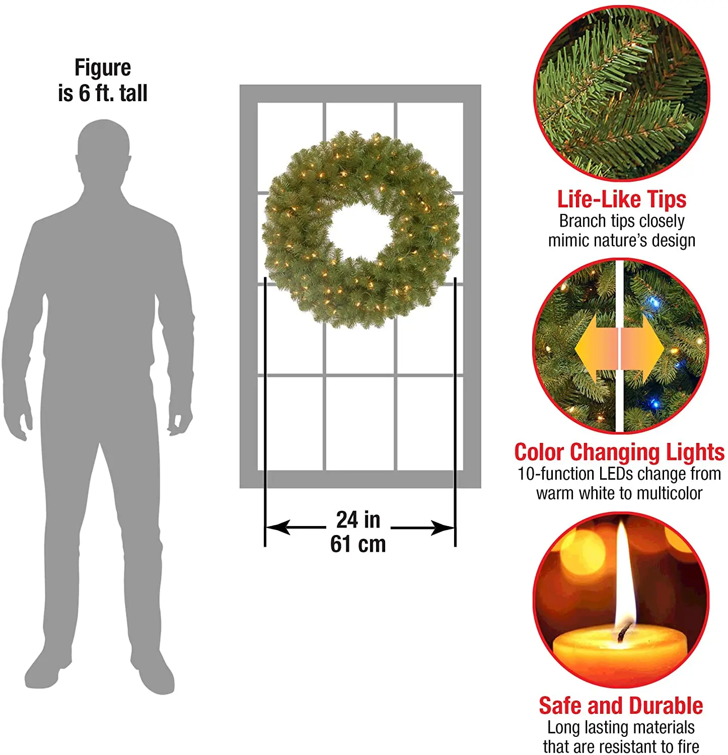 Висячие дверные украшения из пвх мишура Рождественское украшение венок