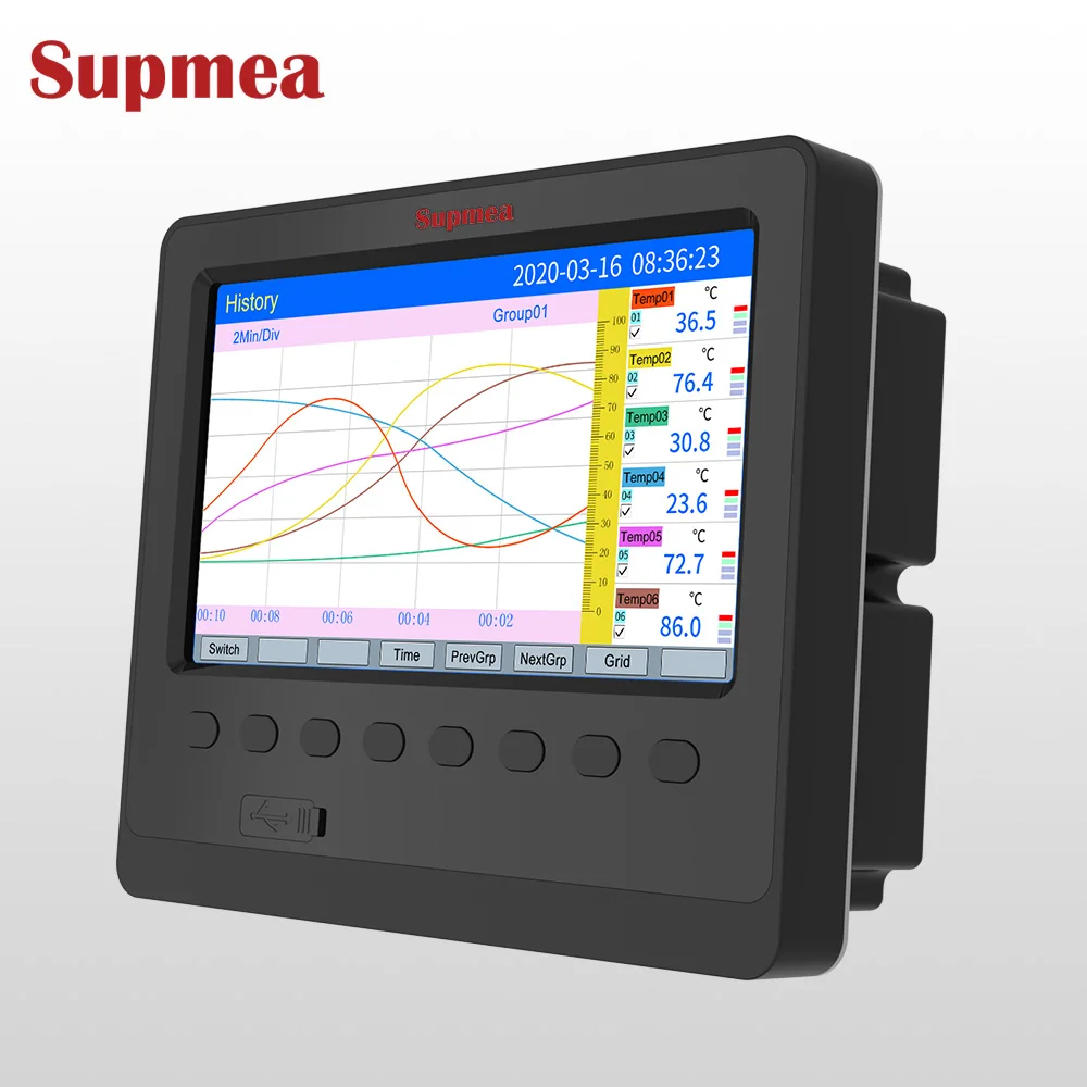 temperature pressure recorder 4-20ma paperless recorder digital chart recorder