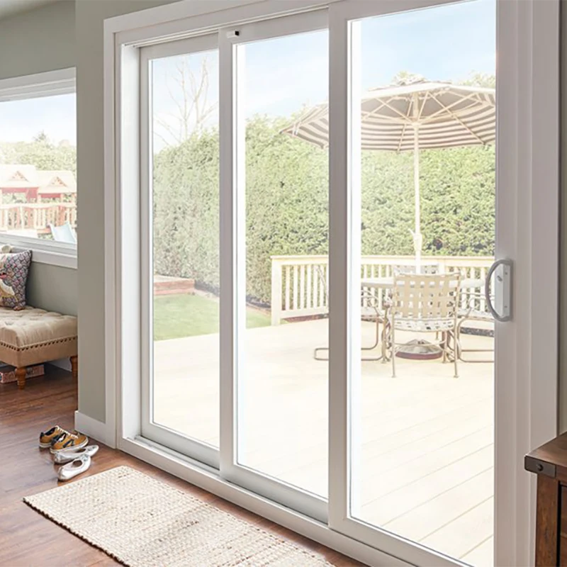 George Black Color Thermal Break Aluminum Doors Glass Hinged Front French Door Exterior Patio