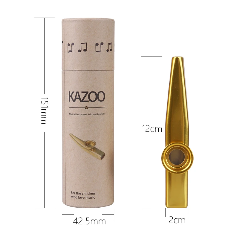  Другие музыкальные инструменты Kazoo из алюминиевого сплава подарок для детей любители 6 различных