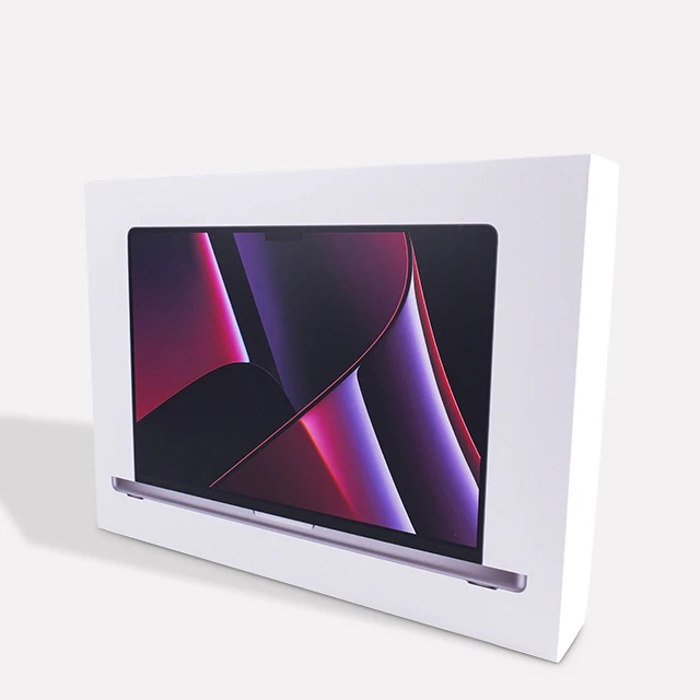 wholesale custom design white tablet computer lid and base box packaging shipping cardboard box