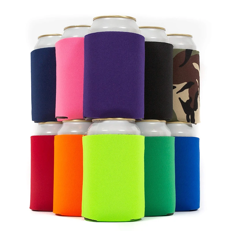 Factory Direct Promotional Custom Printing Sublimation Neoprene Tube Drink Stubby Holders Can Cooler fo Beer
