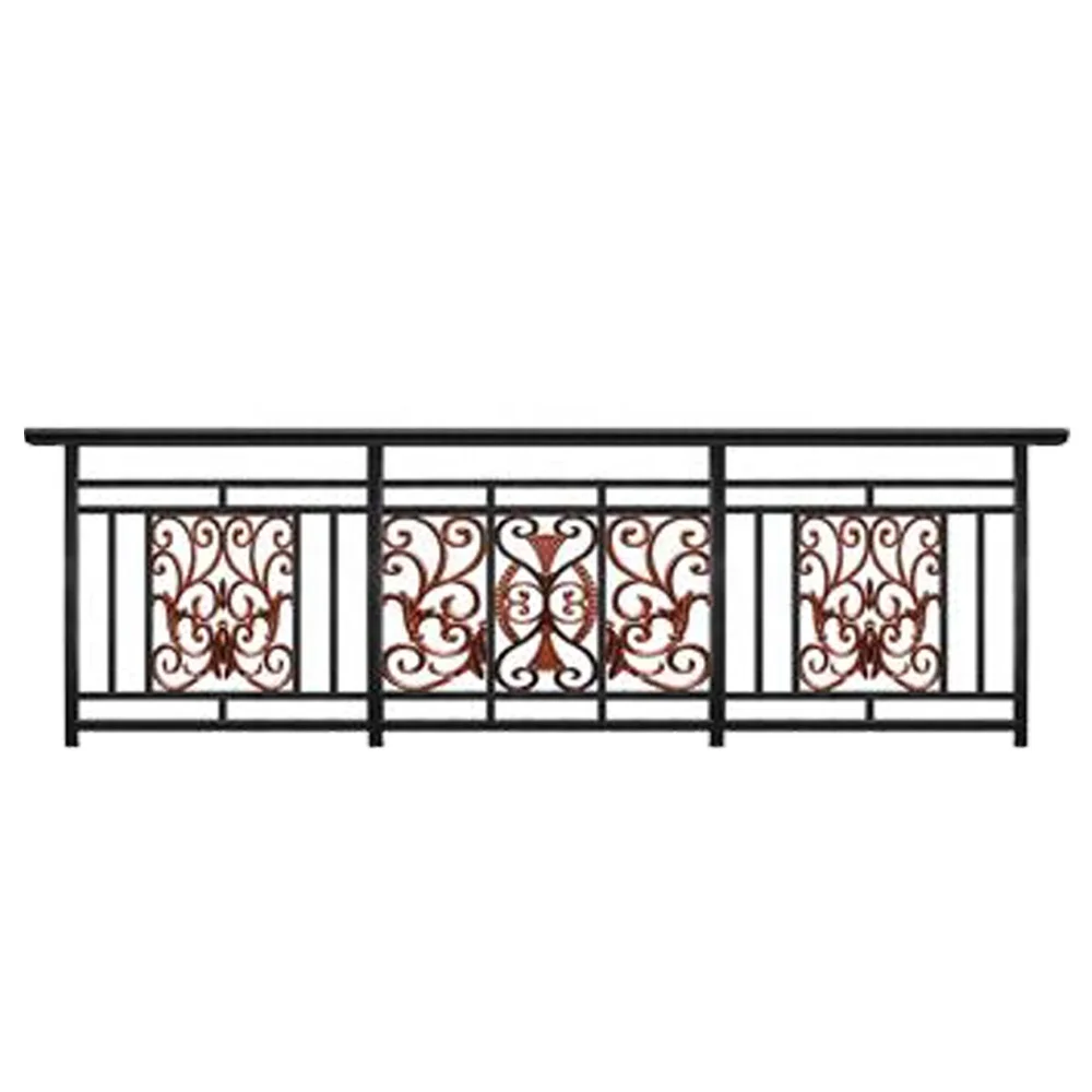 Bronze Cast Aluminum Stair Railing and Terrace Baluster Railing Design Aluminum Handrail