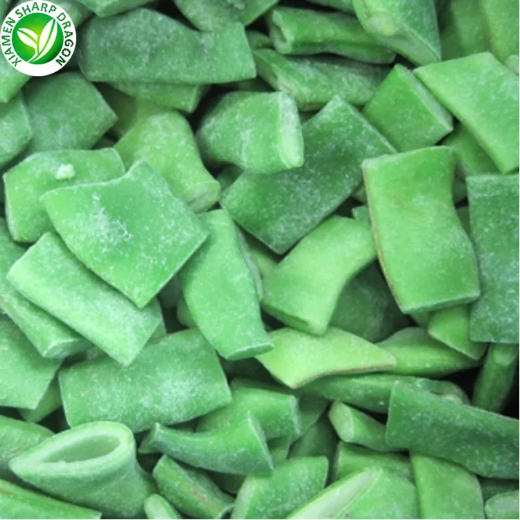 
IQF Wholesale price green long frozen romano beans for sale 