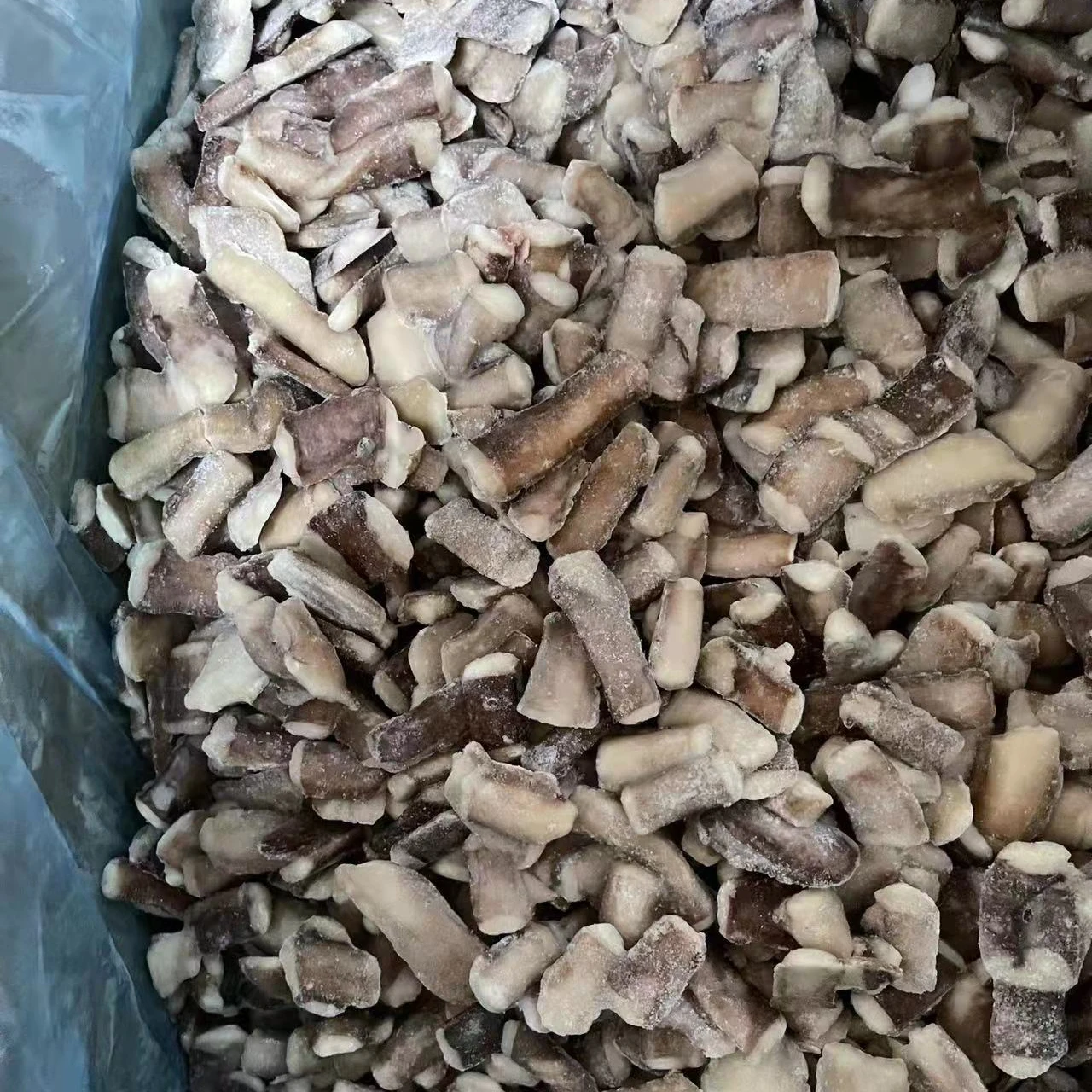 frozen squid tentacle cut for market