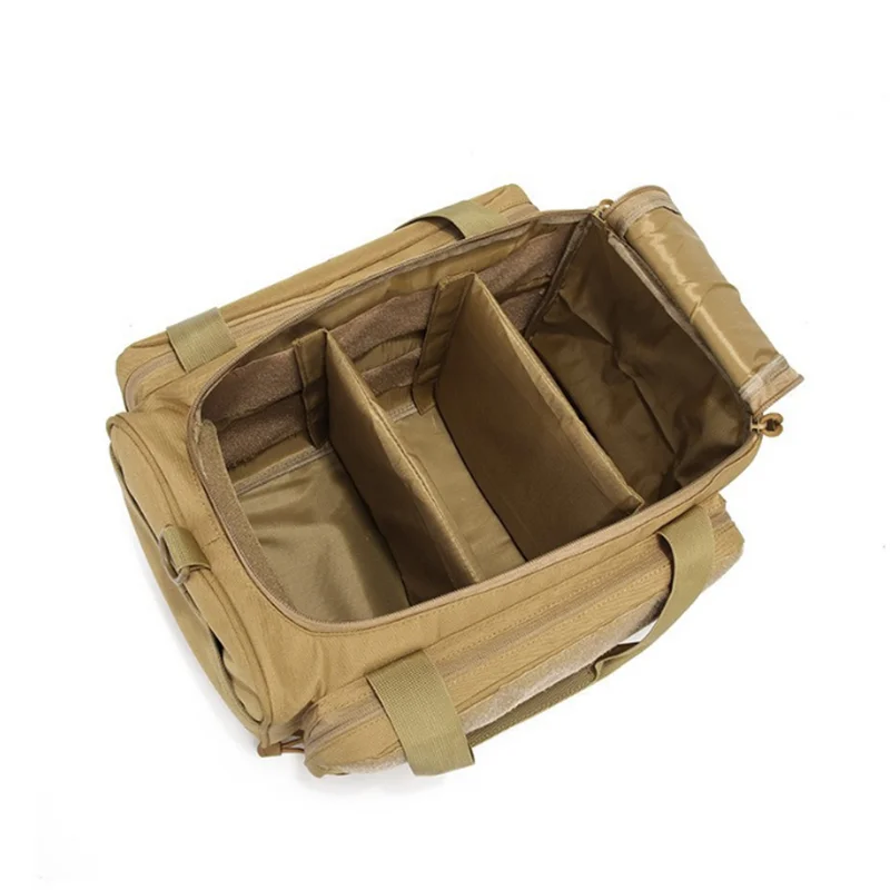 Tactical Range Bag Shooting Gun Duffle Bag Magazine Slots for Hunting and Range Outdoor Activities