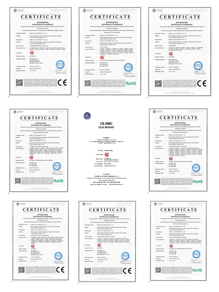 24 port Cat5e Cat6 UTP Keystone Jacks Blank Patch Panel Brackets cabinets Panel